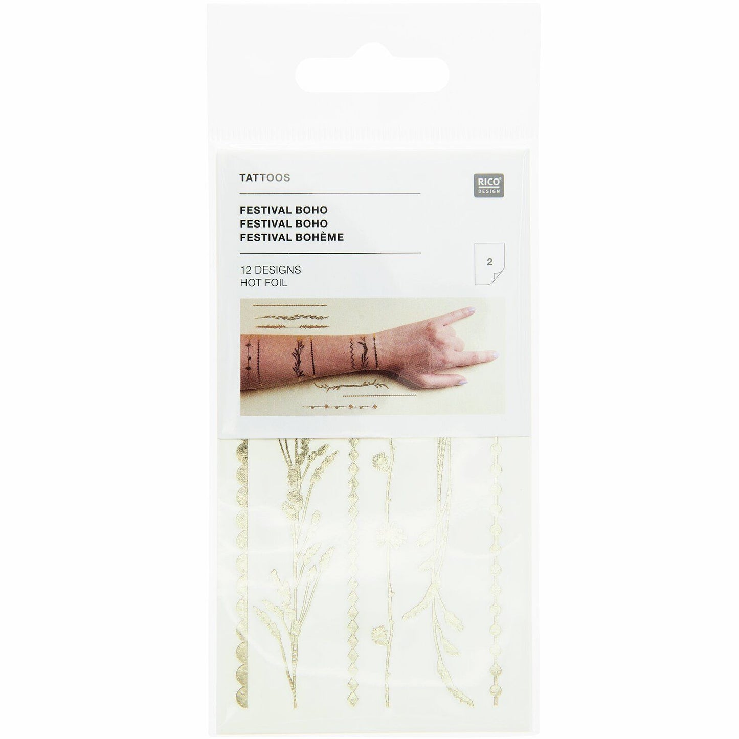 Tattoo Set Rico Design - Festival Boho