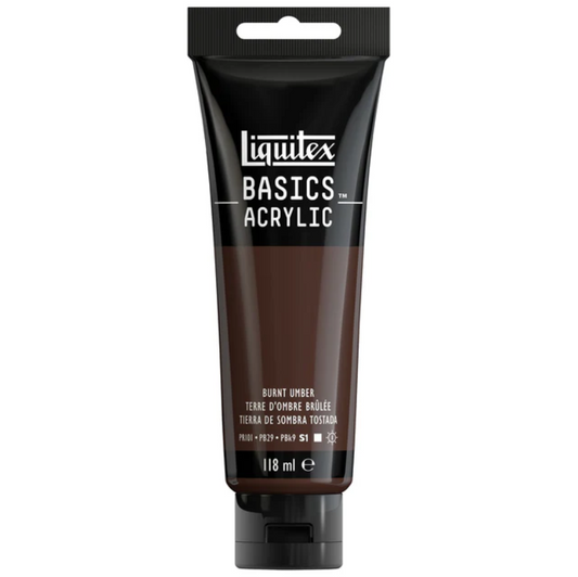 Liquitex Basics 118ml akryyliväri - 128 Burnt Umber