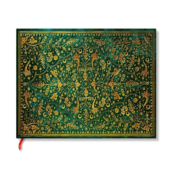 Guestbook Paperblanks - Emerald Flower