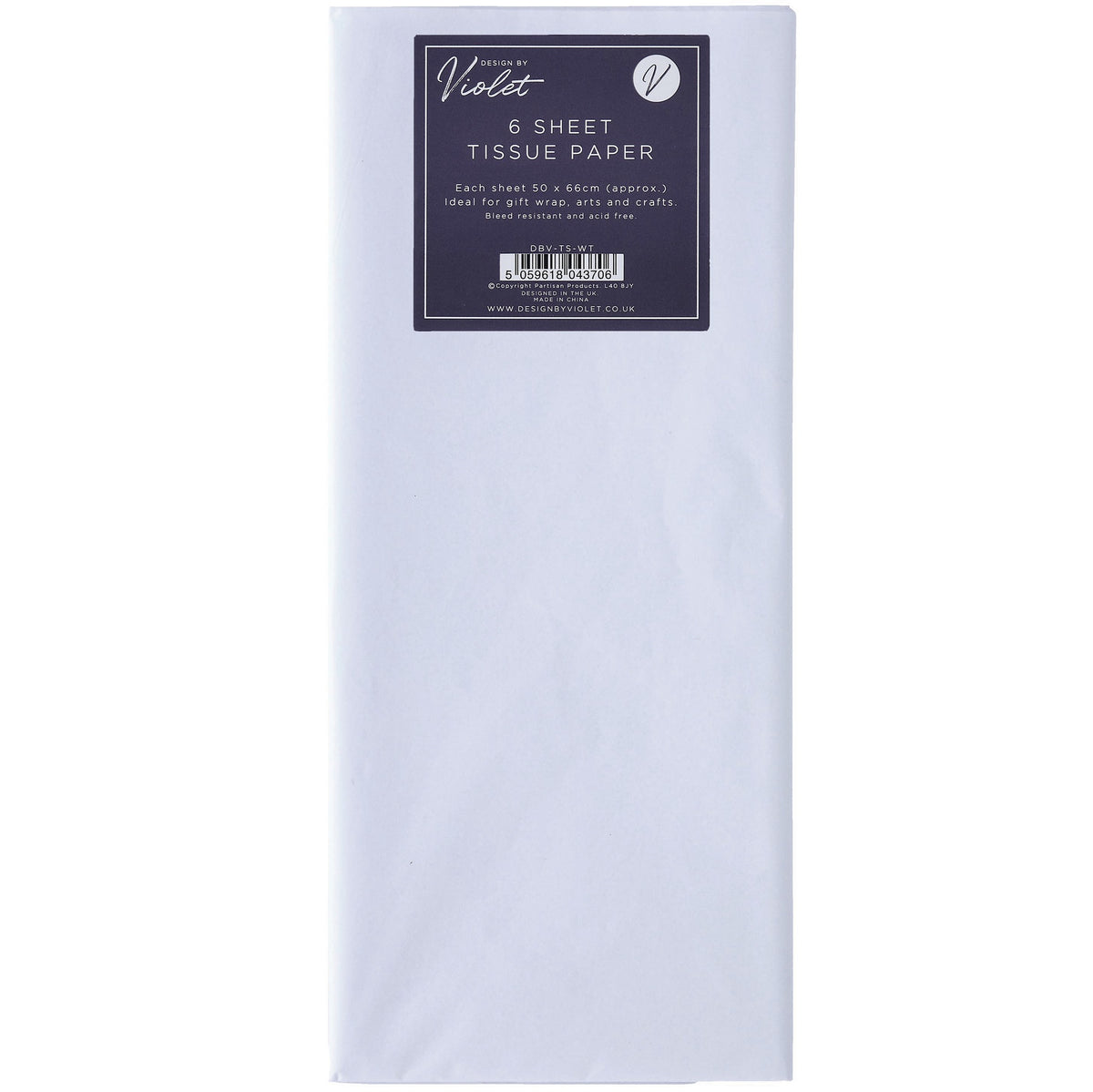 Tissue Paper Partisan - White