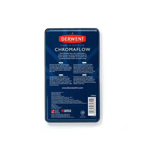 Colored pencil assortment 12 pcs Derwent - Chromaflow