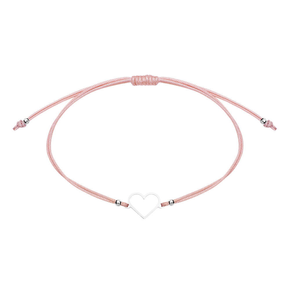 Bracelet HCA Be Happy - Heart, silver