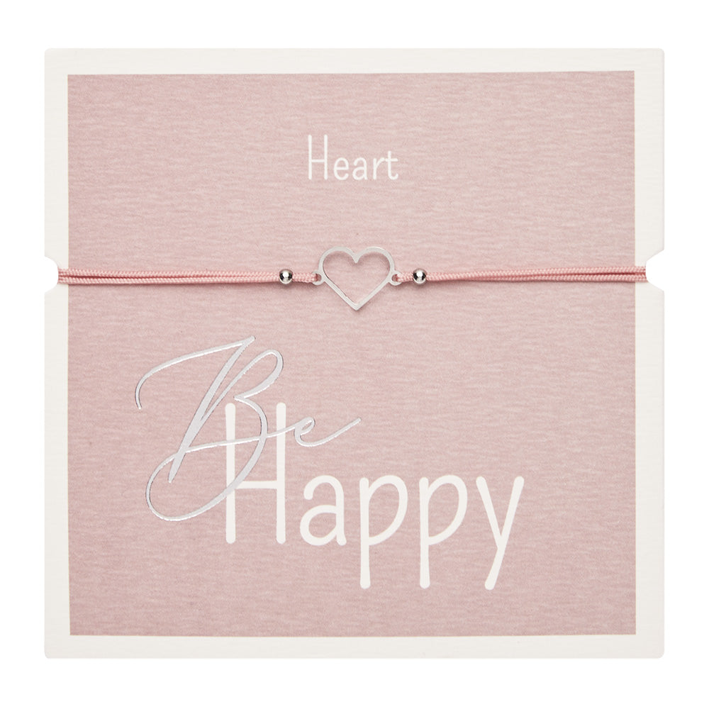 Bracelet HCA Be Happy - Heart, silver