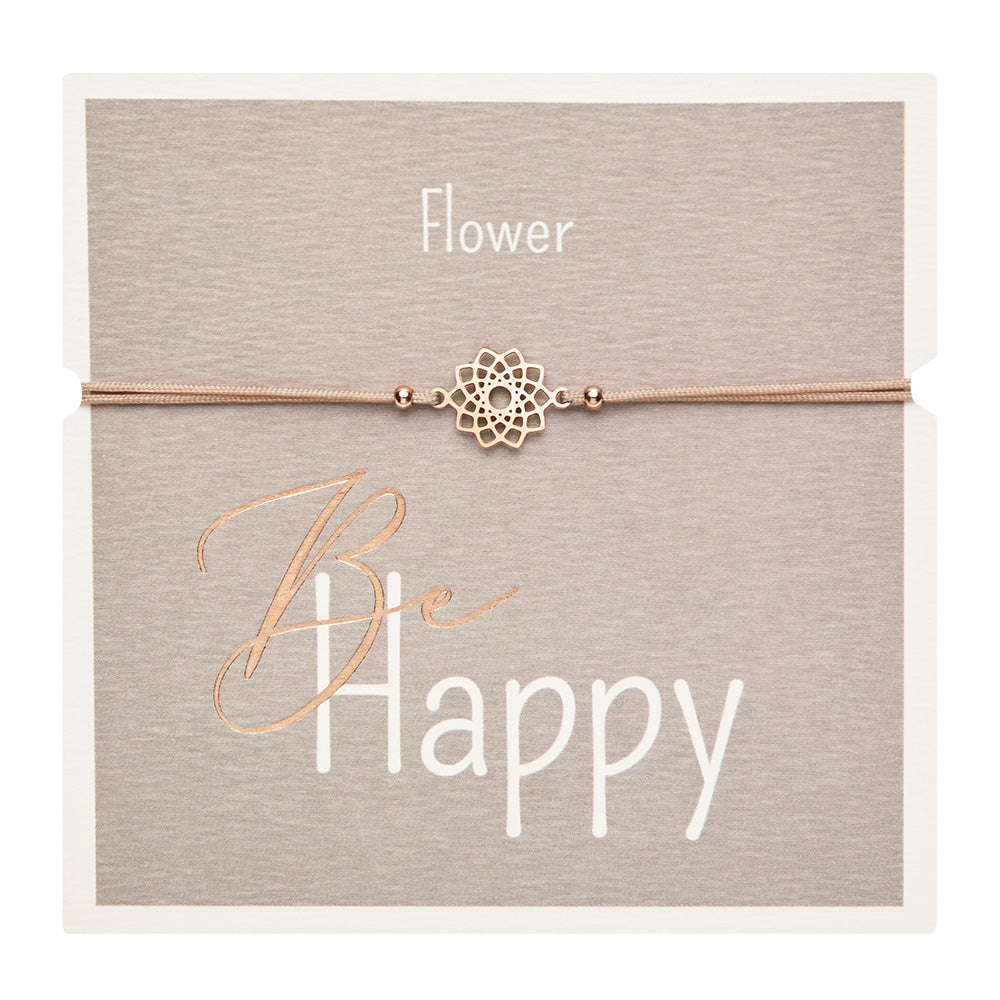 Rannekoru HCA Be Happy - Flower, rose gold