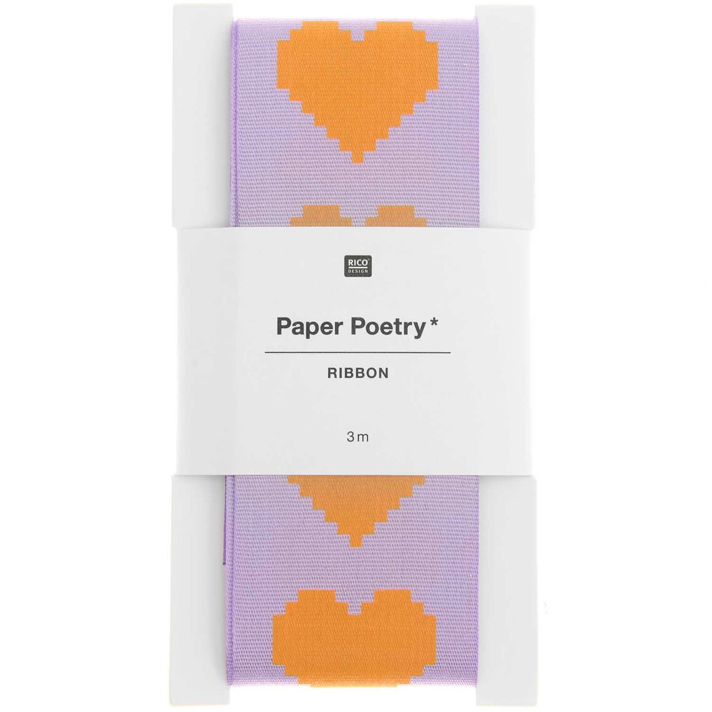 Gift ribbon Paper Poetry - Pixel heart