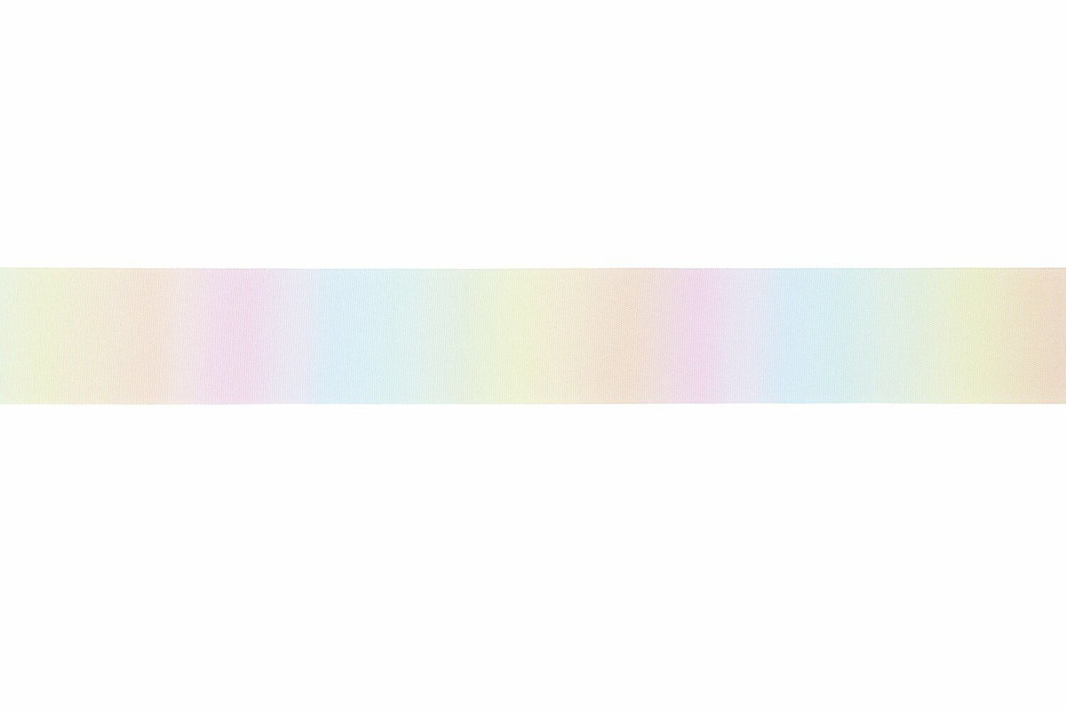 Gift ribbon 38mm Paper Poetry - Pastel rainbow