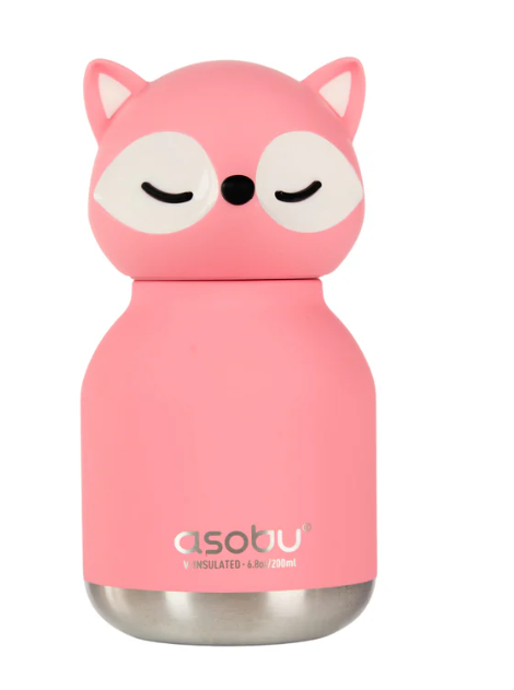 Asobu Mini Bestie Water Bottle 200 ml - Pink Fox