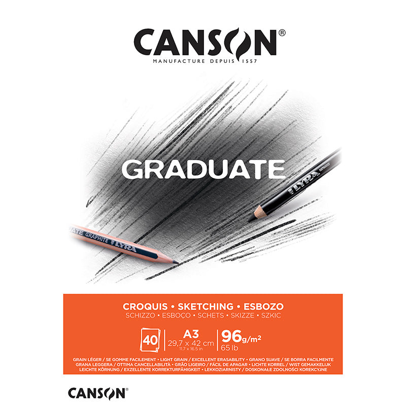 Sketch Pad A3 96gsm Canson Graduate Sketch