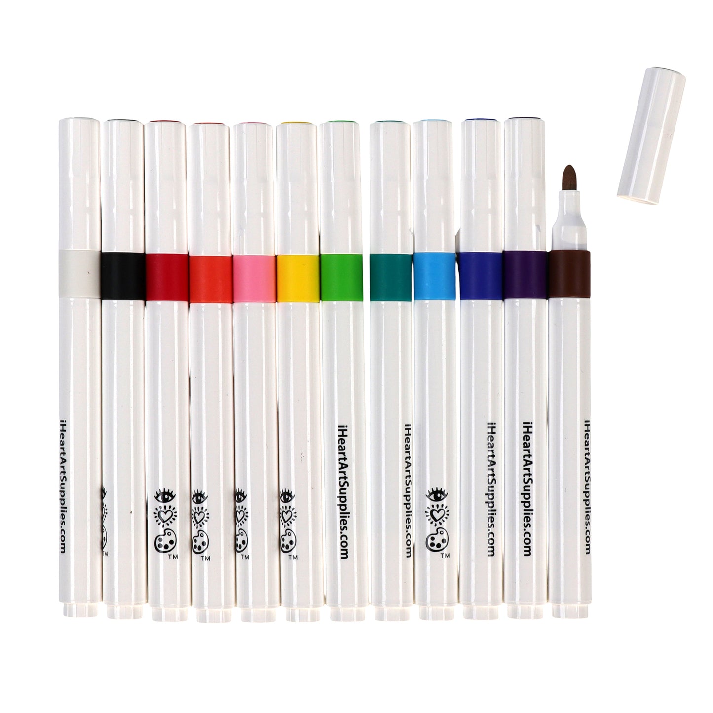 iHeart Acrylic Marker Assortment 12 pcs - Basic Tones