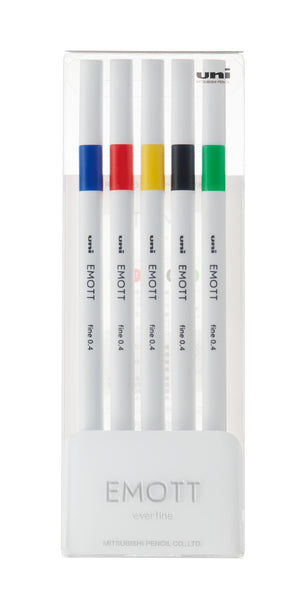 Fineliner 5 pcs Uni Emott - Basic Colors No. 1