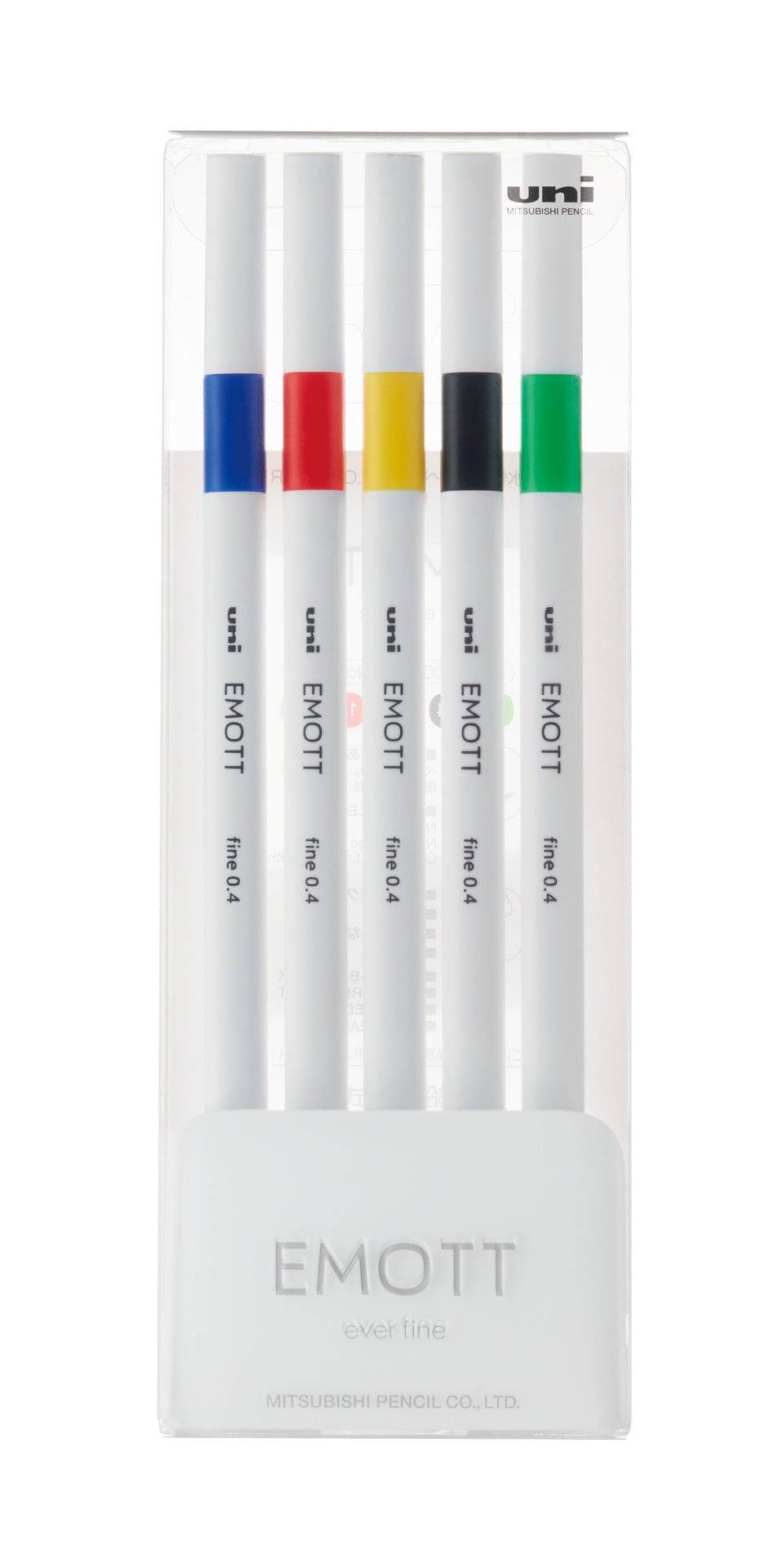 Fineliner 5 pcs Uni Emott - Basic Colors No. 1