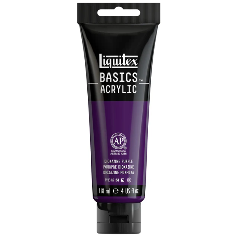 Liquitex Basics 118ml Acrylic Color - 186 Dioxazine Purple