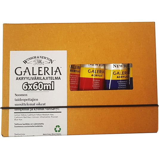 Akryylivärilajitelma 6x60ml WN Galeria -Suomen värisävyt