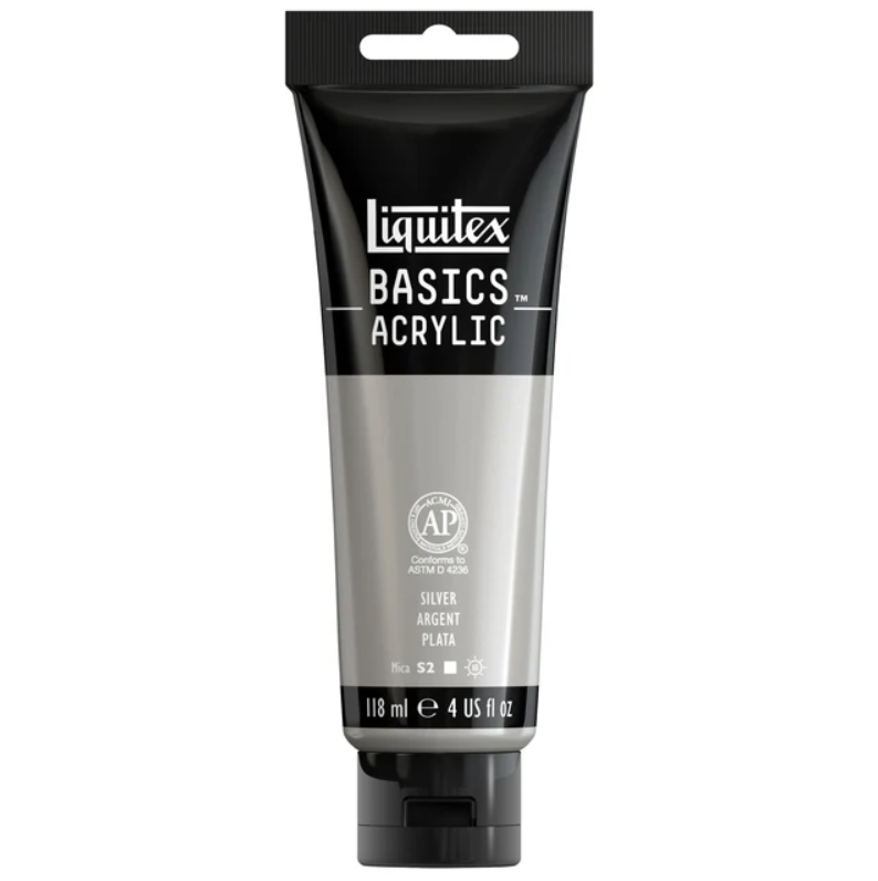 Liquitex Basics 118ml akryyliväri - 52 Silver