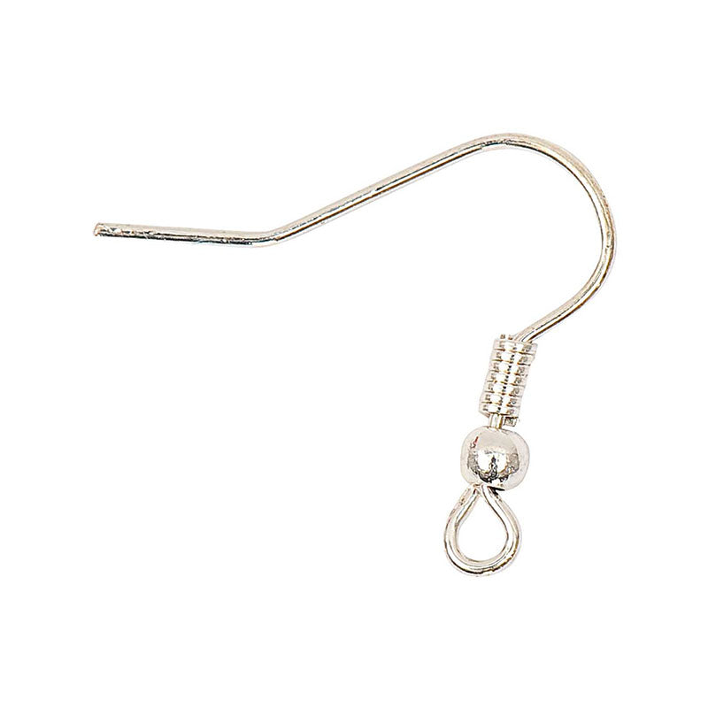 RICO earring hook 10 pcs silver-colored