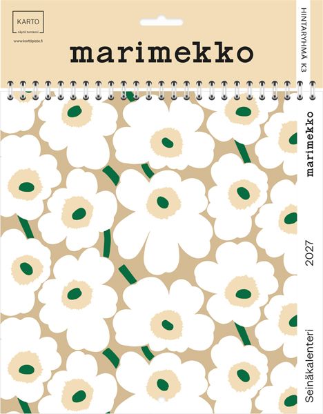 Seinäkalenteri Marimekko Unikko 2027