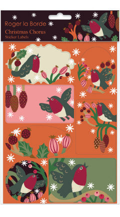 Parcel labels Roger la Borde - Birds