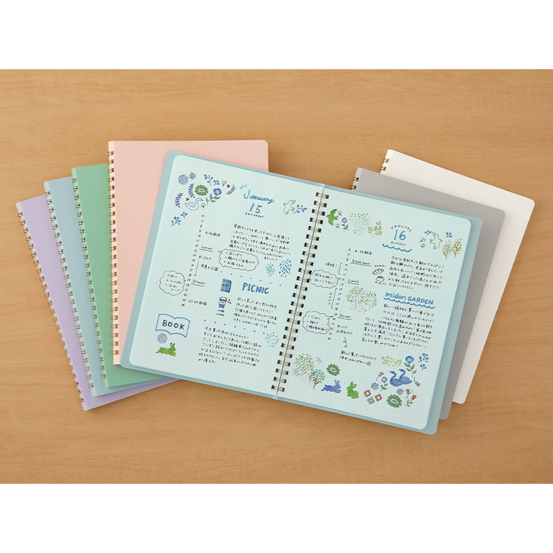 Dotted notebook Midori - Blue