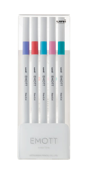Fineliner 5 pcs Uni Emott - Pastel colors No. 5