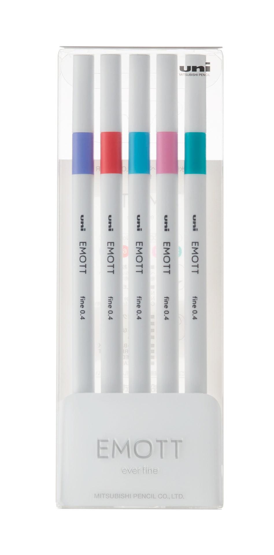 Fineliner 5 pcs Uni Emott - Pastel colors No. 5