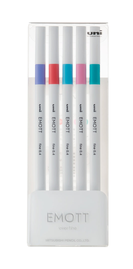 Fineliner 5 kpl Uni Emott - Pastellivärit No. 5