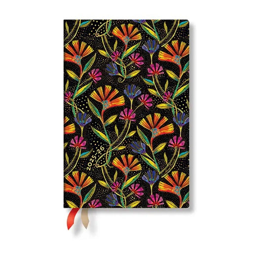 Lukuvuosikalenteri 2025-2026 18kk Paperblanks - Wild Flowers, Mini