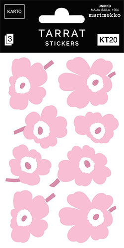 Sticker Marimekko - Unikko pink