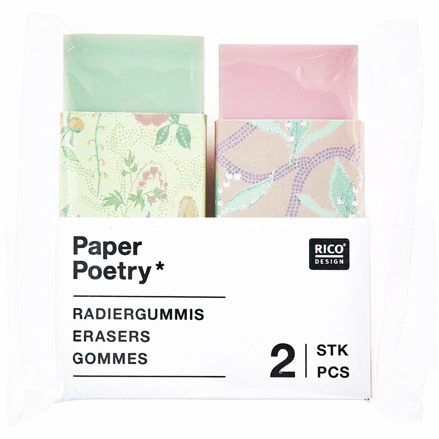Pyyhekumisetti 2kpl Paper Poetry - Flowers