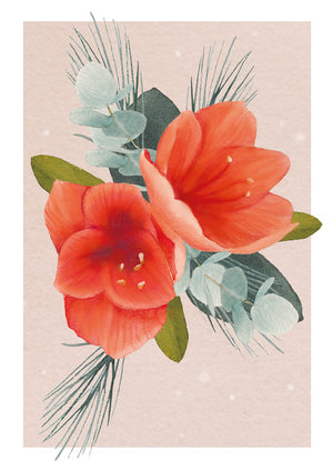 Christmas card Henna Adel - Amaryllis