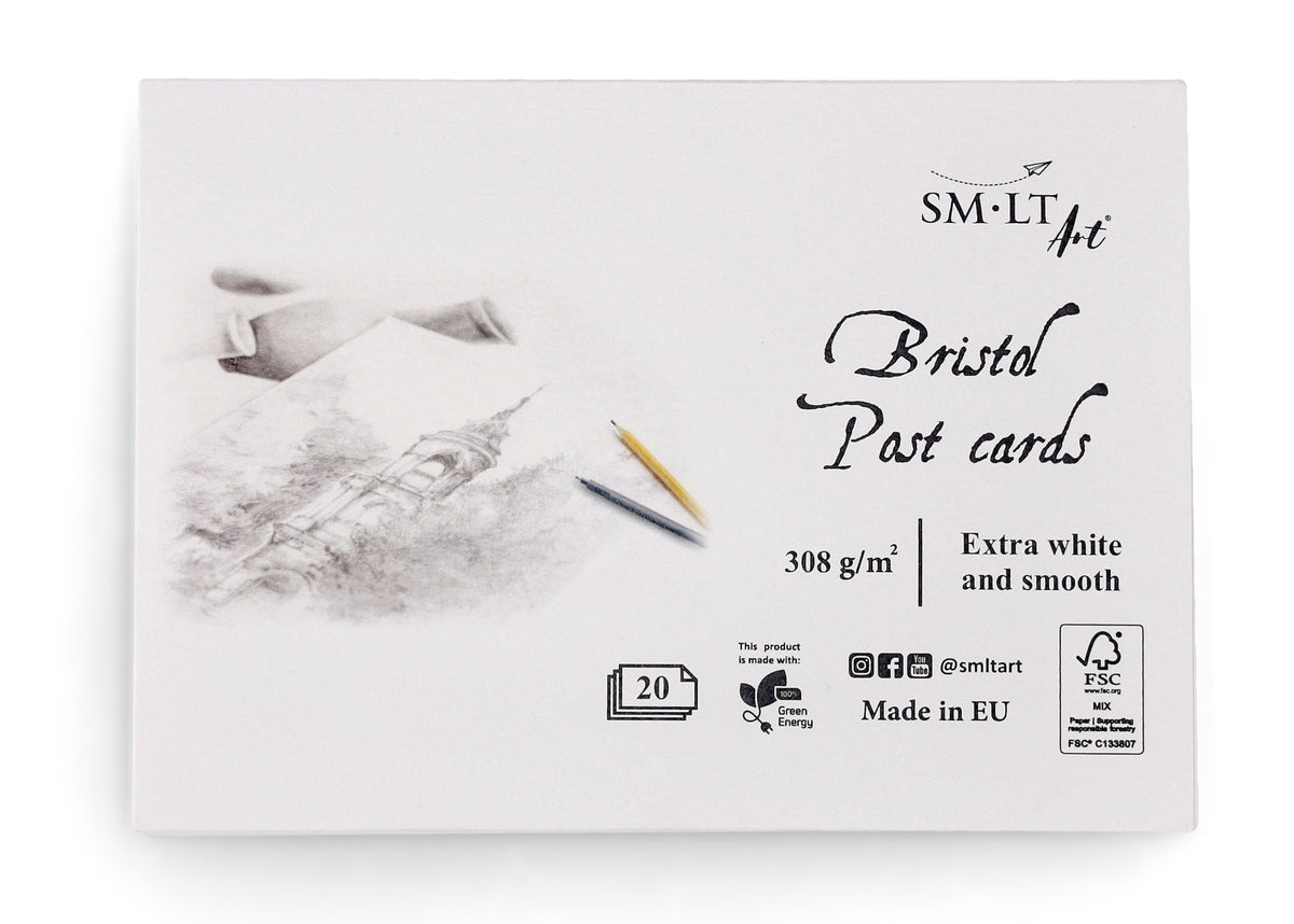 Postcard Pad 105x150mm 308g SMLT - Bristol