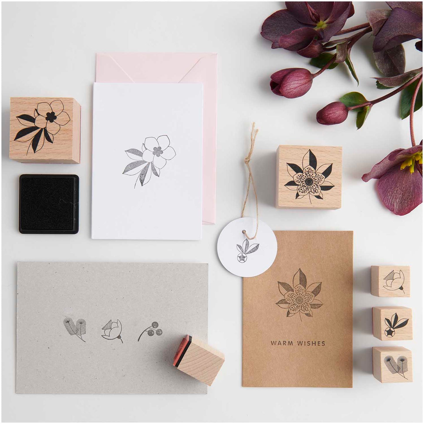 Stamp set Rico Design - Christmas rose