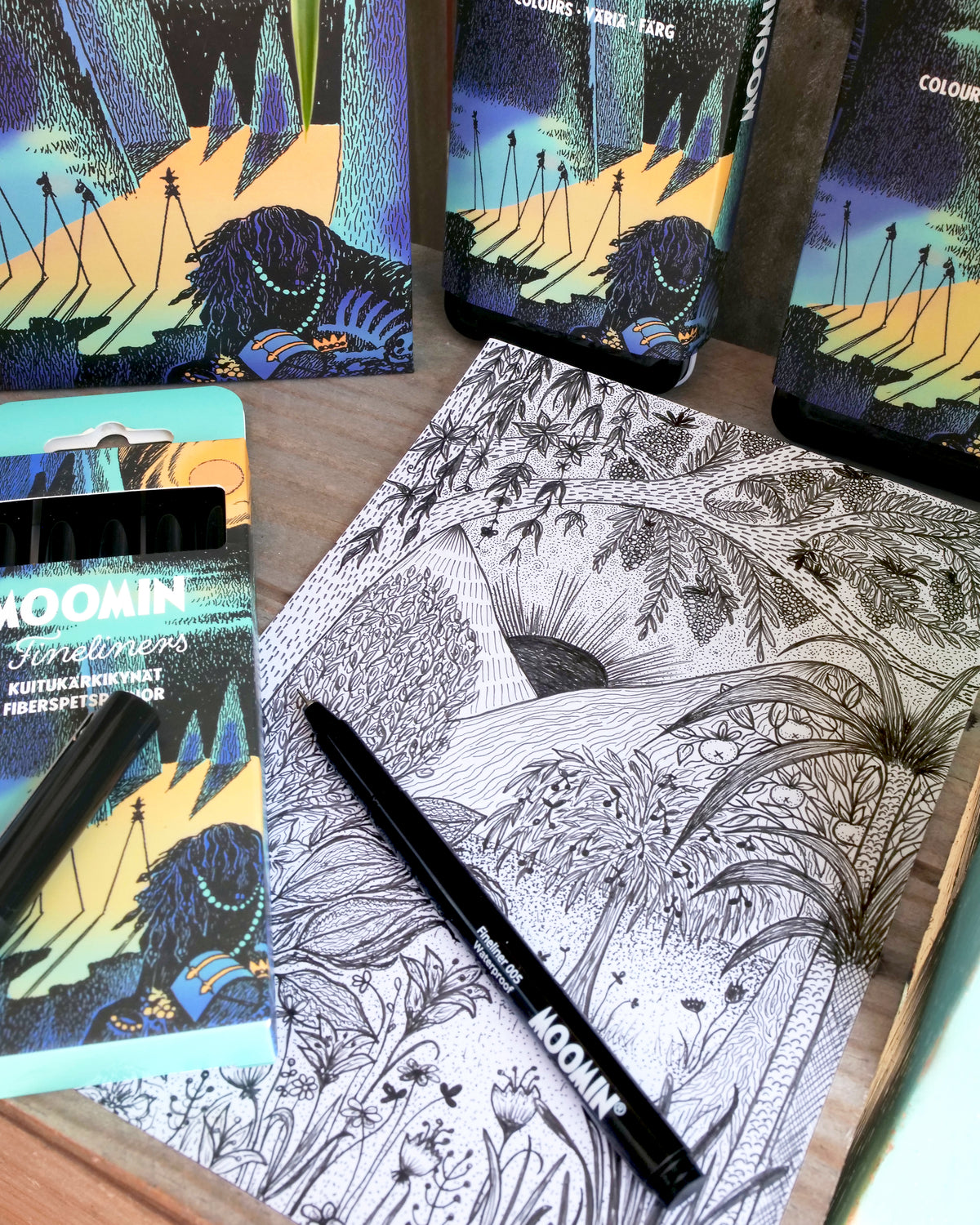 Mixed media pad Moomin A4 240g
