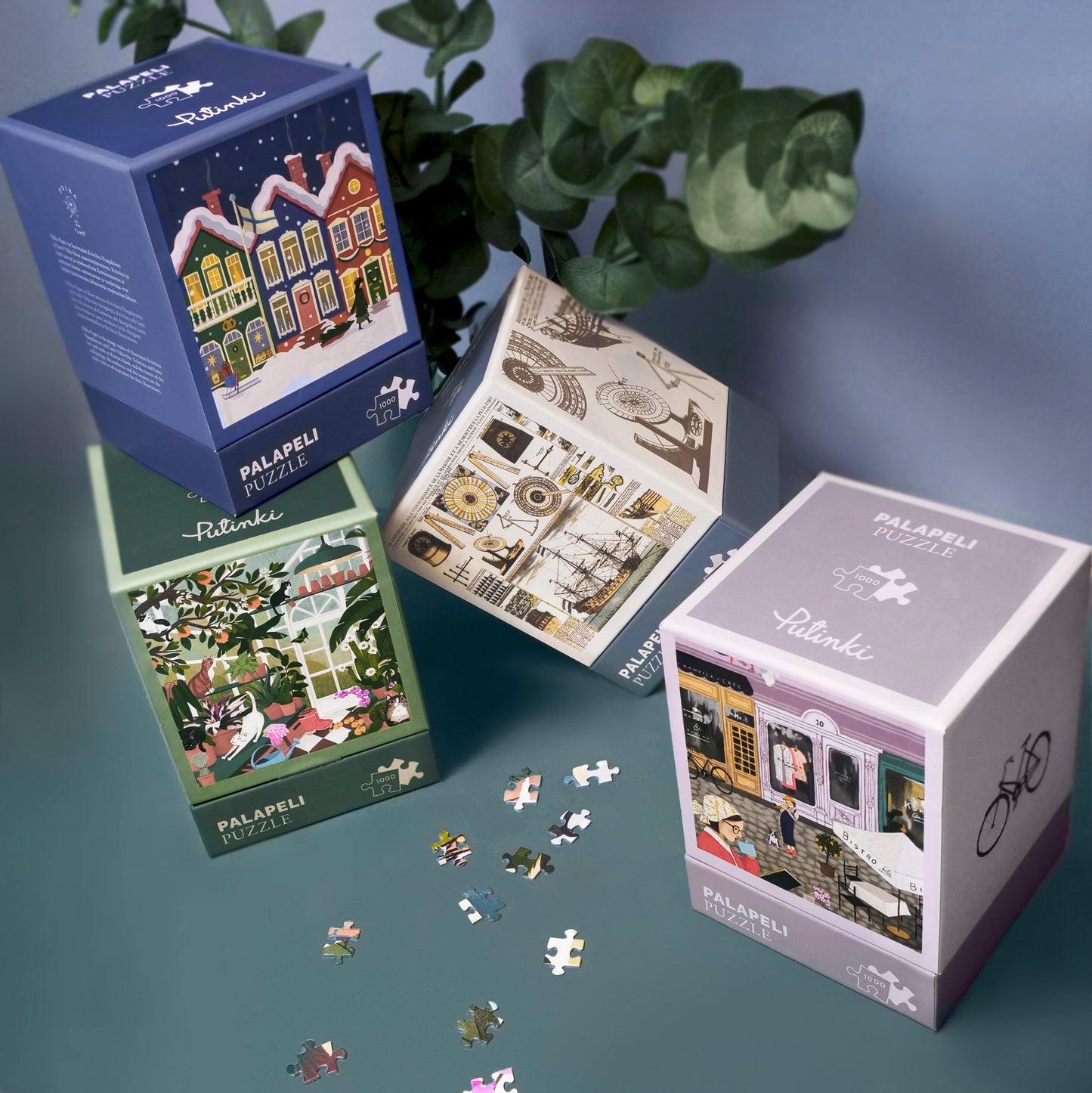 Puzzle Putinki Polka Paper - Talvikylä
