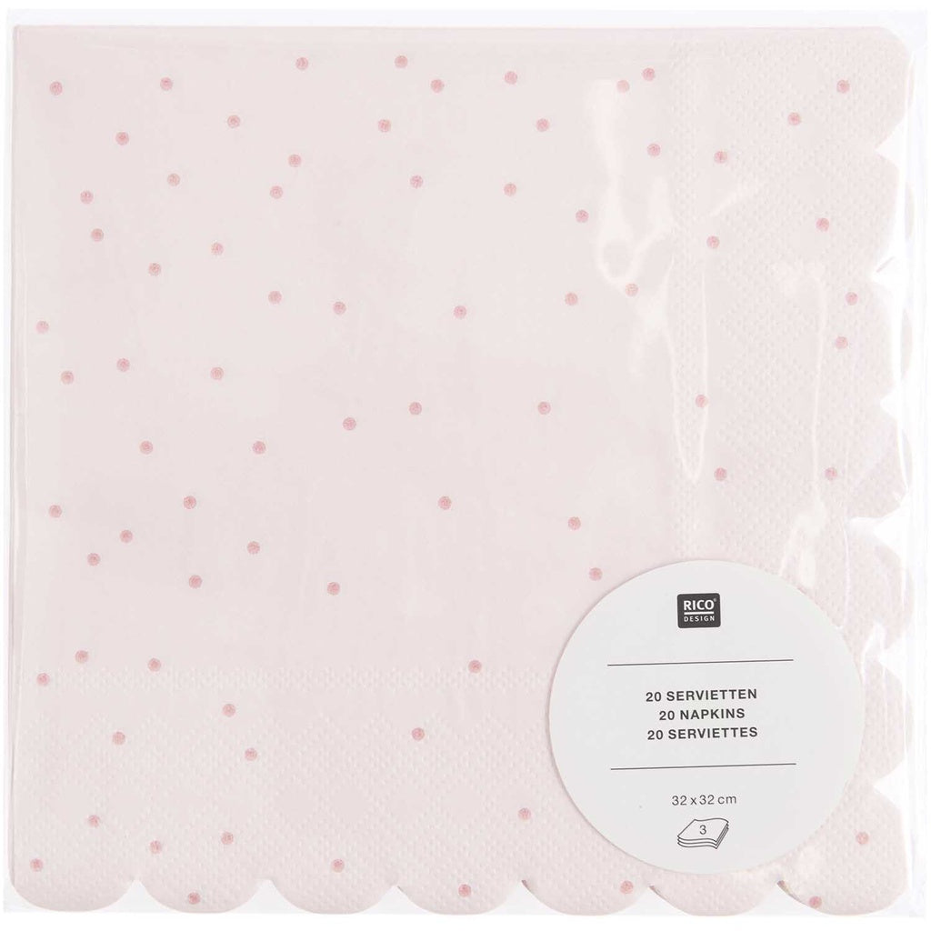 Napkin 20 pcs Rico Design - Powder Pink