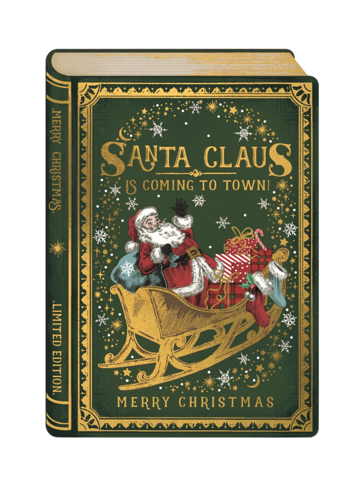 2-osainen joulukortti Storybook - Santa Claus