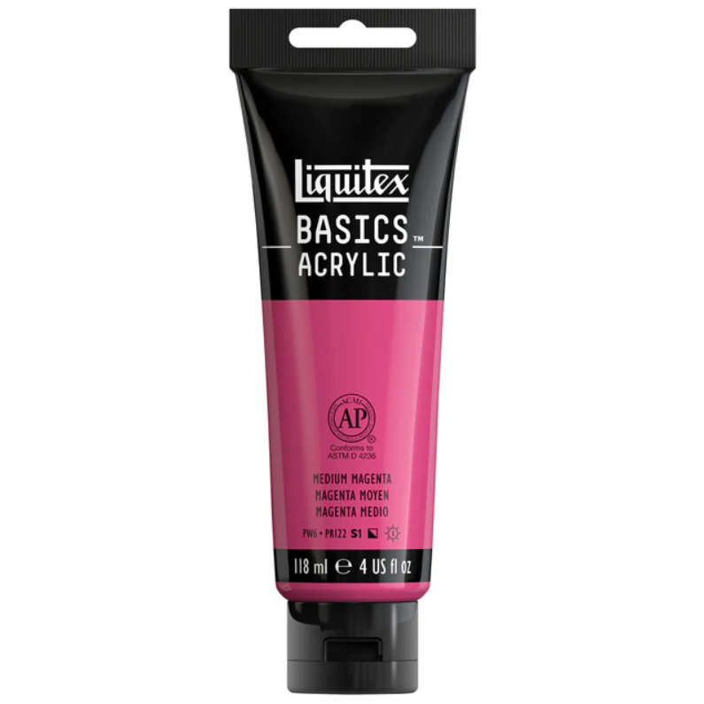 Liquitex Basics 118ml akryyliväri - 500 Medium Magenta