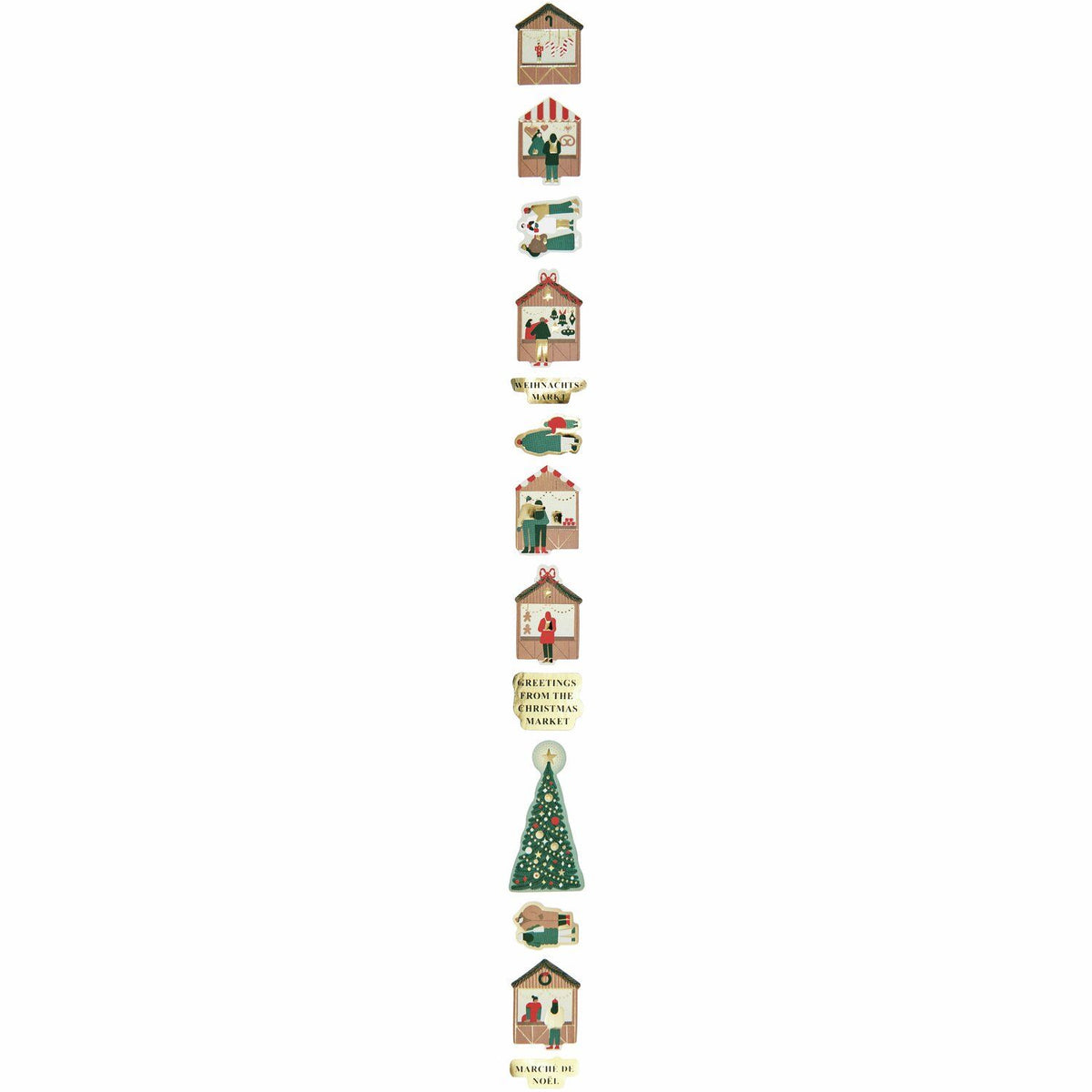 Sticker set Paper Poetry - Christmas Market