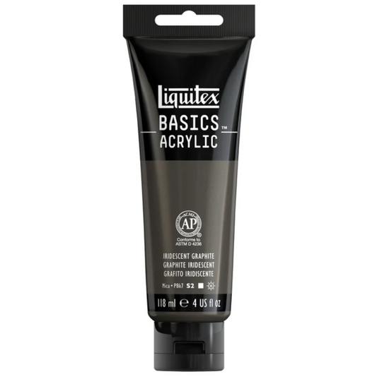 Liquitex Basics 118ml acrylic color - 049 Iridescent Graphite, metallic sheen