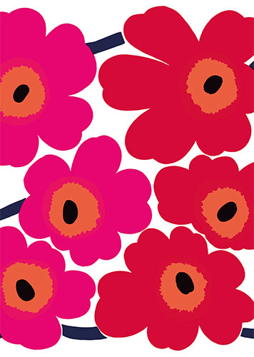 Postikortti Marimekko - Unikko punainen