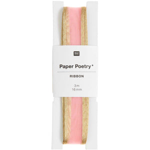 Gift Ribbon Paper Poetry - Organza Pink
