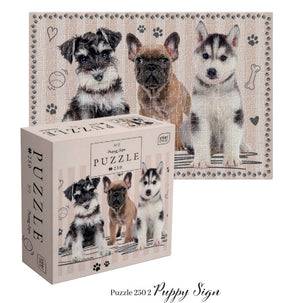 Jigsaw puzzle 250 pieces Interdruk -Puppy sign 2