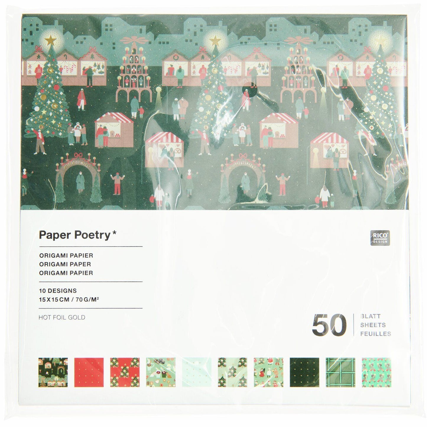 Origami Paper Paper Poetry - Christmas Market