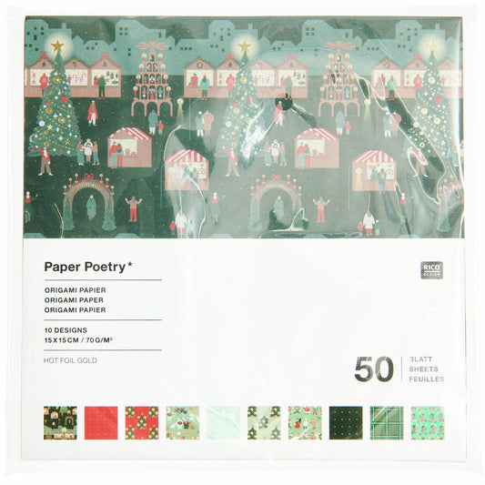 Origamipaperi Paper Poetry - Joulumarkkinat