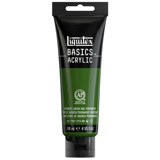 Liquitex Basics 118ml acrylic color - 2224 Hooker's Green Hue Permanent
