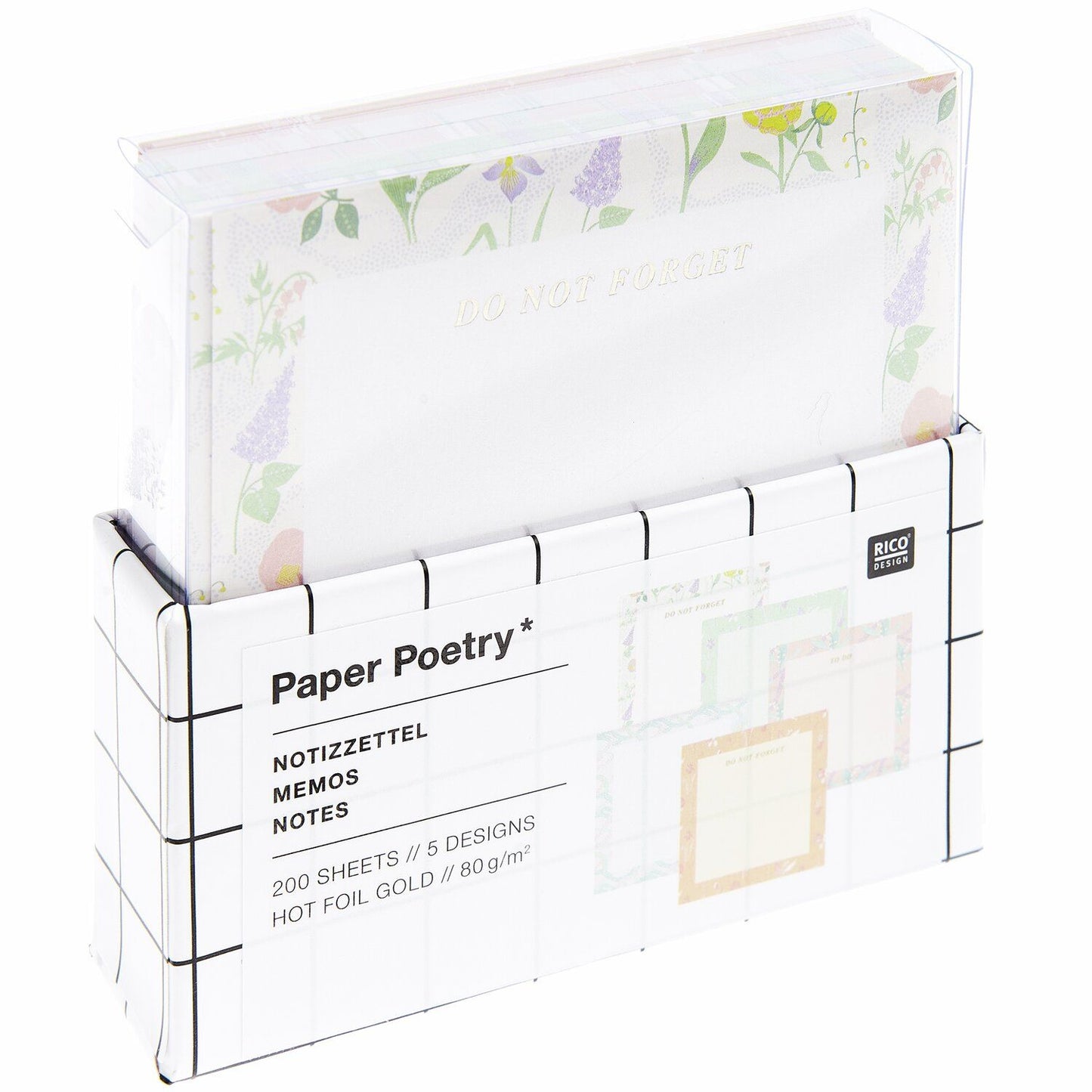 Muistilaput Paper Poetry - Flower frames