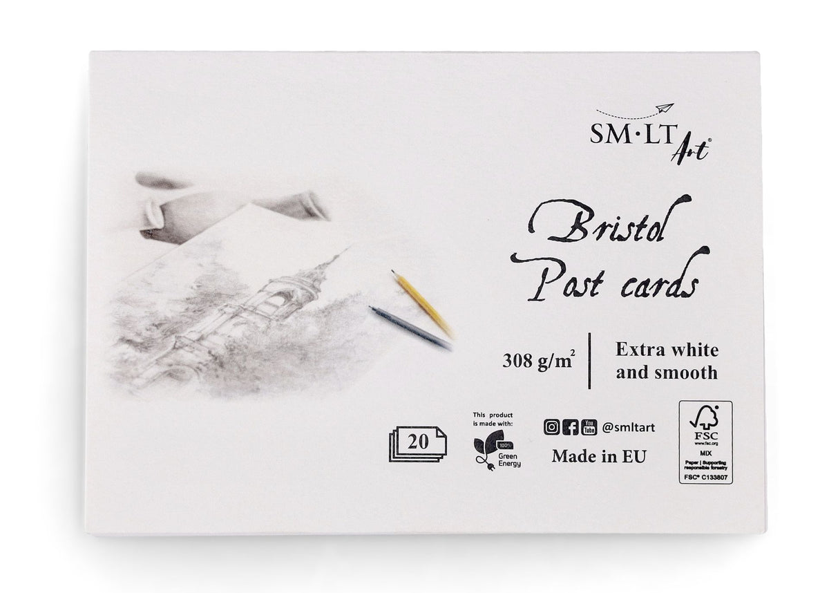 Postcard Pad 105x150mm 308g SMLT - Bristol