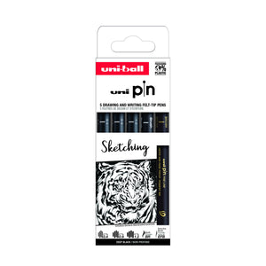 Felt-tip Pen Uni Pin - 5pc Sketching