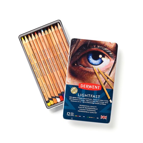 Coloured pencil assortment 12 pcs Derwent - Lightfast