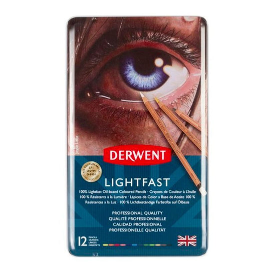 Värikynälajitelma 12 kpl Derwent - Lightfast