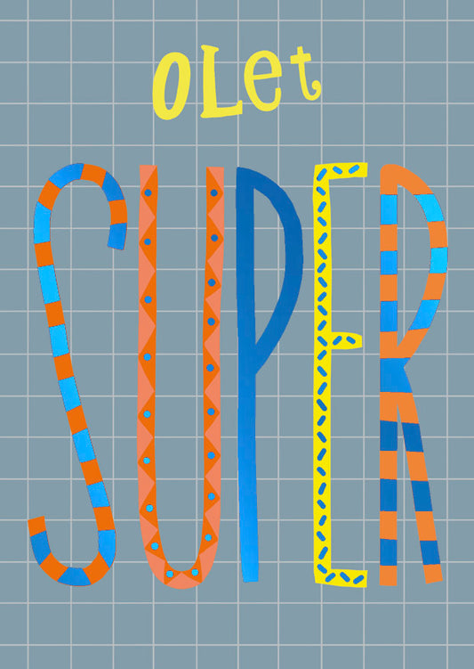 Postikortti Putinki Letters - Olet super